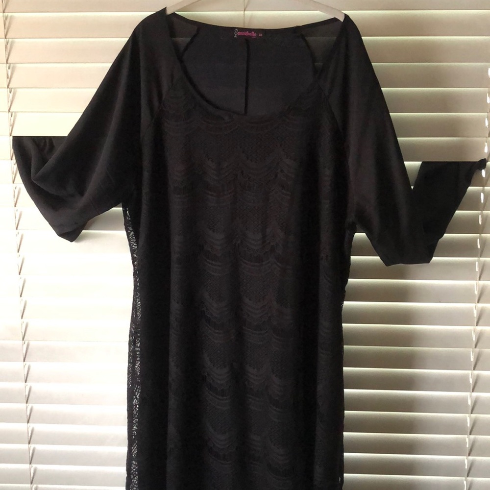 🖤🤍 Black lace long sleeve flapper dress 🤍🖤